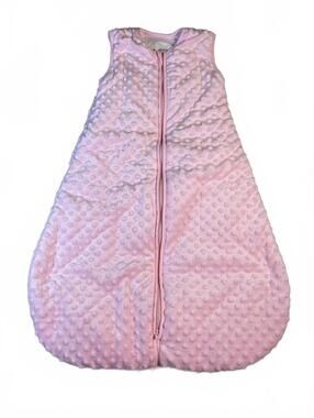 BabyinaBag Pink Minky Sleep Sack Size Medium 10-24 Months 100% Cotton
